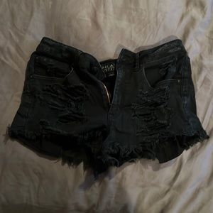 Black stretch AE shorts